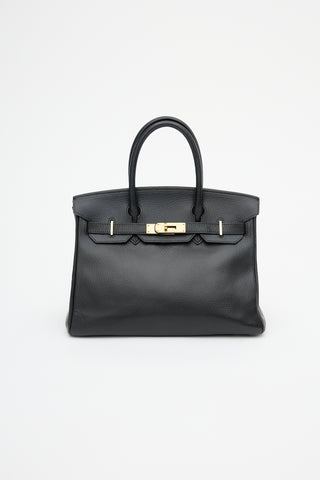 Hermès 1999 Noir Ardennes Birkin 30 Bag