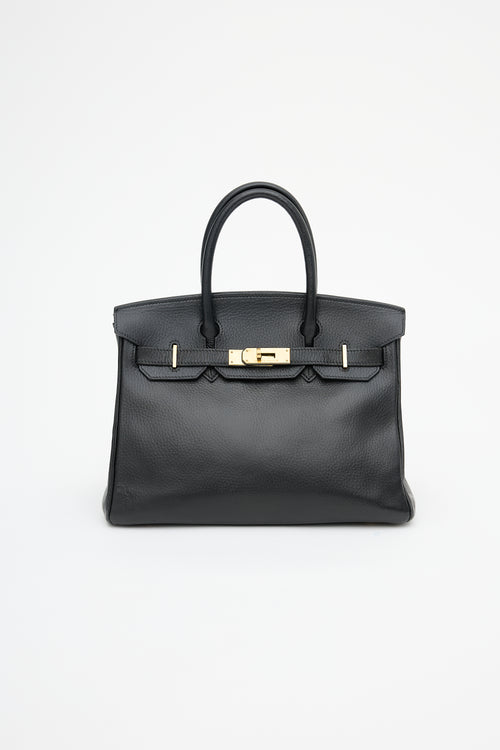 Hermès 1999 Noir Ardennes Birkin 30 Bag