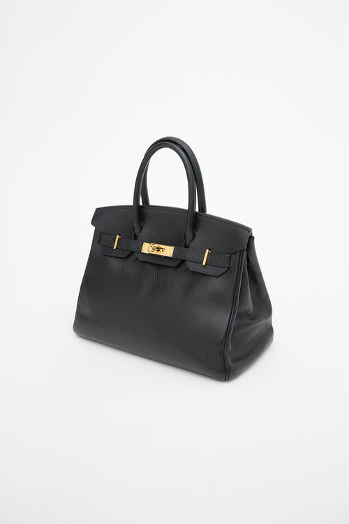 Hermès 1999 Noir Ardennes Birkin 30 Bag