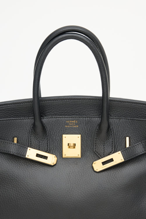 Hermès 1999 Noir Ardennes Birkin 30 Bag
