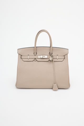 Hermès 2000 Gris Tourterelle  Fjord Birkin 35 Bag