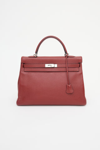 Hermès 2002 Rouge H Clemence Kelly Retourne 35 Bag