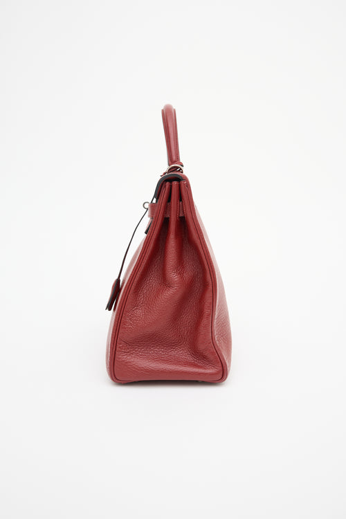 Hermès 2002 Rouge H Clemence Kelly Retourne 35 Bag