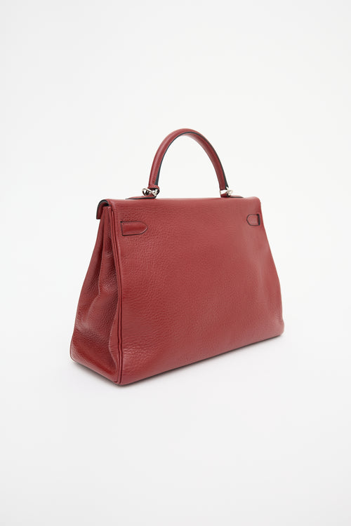 Hermès 2002 Rouge H Clemence Kelly Retourne 35 Bag