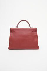 Hermès 2002 Rouge H Clemence Kelly Retourne 35 Bag
