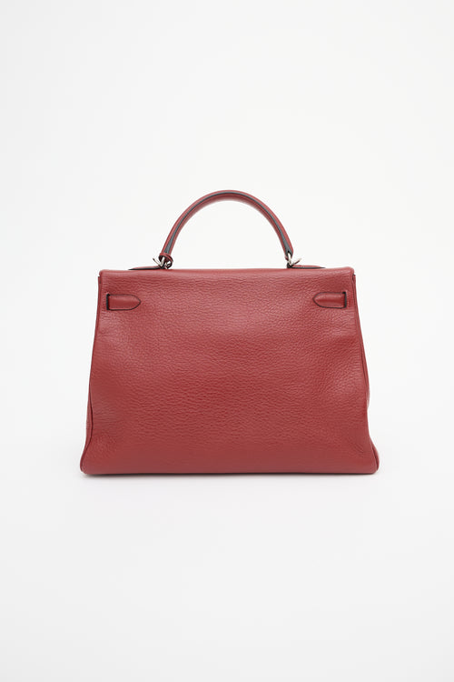 Hermès 2002 Rouge H Clemence Kelly Retourne 35 Bag