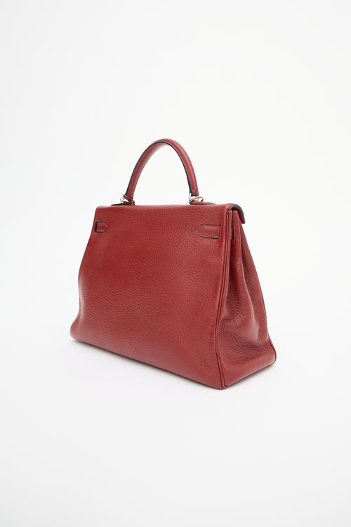 Hermès 2002 Rouge H Clemence Kelly Retourne 35 Bag