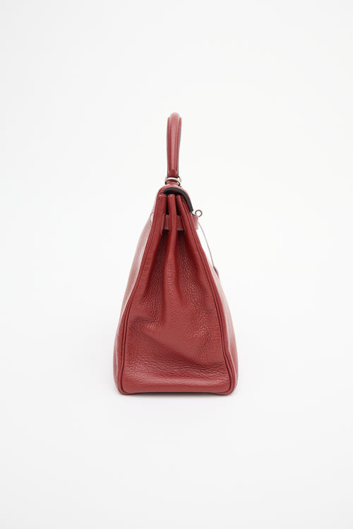 Hermès 2002 Rouge H Clemence Kelly Retourne 35 Bag