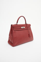 Hermès 2002 Rouge H Clemence Kelly Retourne 35 Bag