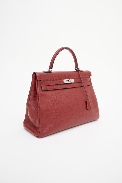 Hermès 2002 Rouge H Clemence Kelly Retourne 35 Bag