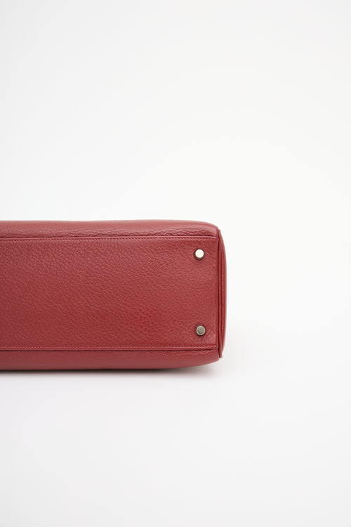Hermès 2002 Rouge H Clemence Kelly Retourne 35 Bag