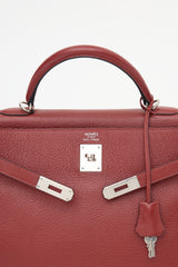 Hermès 2002 Rouge H Clemence Kelly Retourne 35 Bag