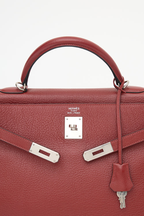 Hermès 2002 Rouge H Clemence Kelly Retourne 35 Bag
