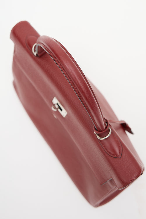 Hermès 2002 Rouge H Clemence Kelly Retourne 35 Bag