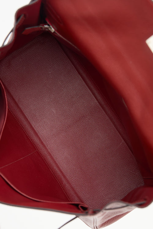 Hermès 2002 Rouge H Clemence Kelly Retourne 35 Bag