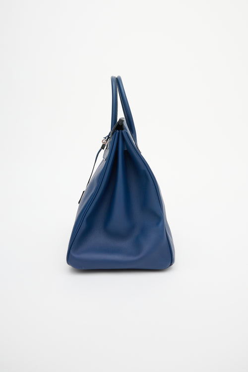 Hermès 2010 Bleu Sapphir Epsom Birkin 40 Bag
