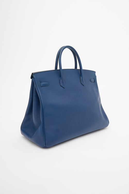 Hermès 2010 Bleu Sapphir Epsom Birkin 40 Bag