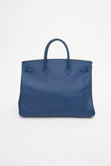 Hermès 2010 Bleu Sapphir Epsom Birkin 40 Bag