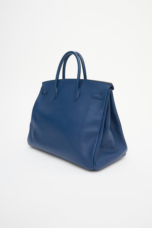 Hermès 2010 Bleu Sapphir Epsom Birkin 40 Bag