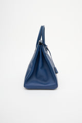 Hermès 2010 Bleu Sapphir Epsom Birkin 40 Bag