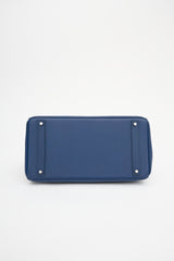 Hermès 2010 Bleu Sapphir Epsom Birkin 40 Bag