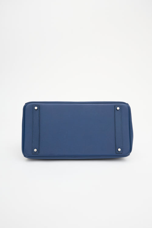 Hermès 2010 Bleu Sapphir Epsom Birkin 40 Bag