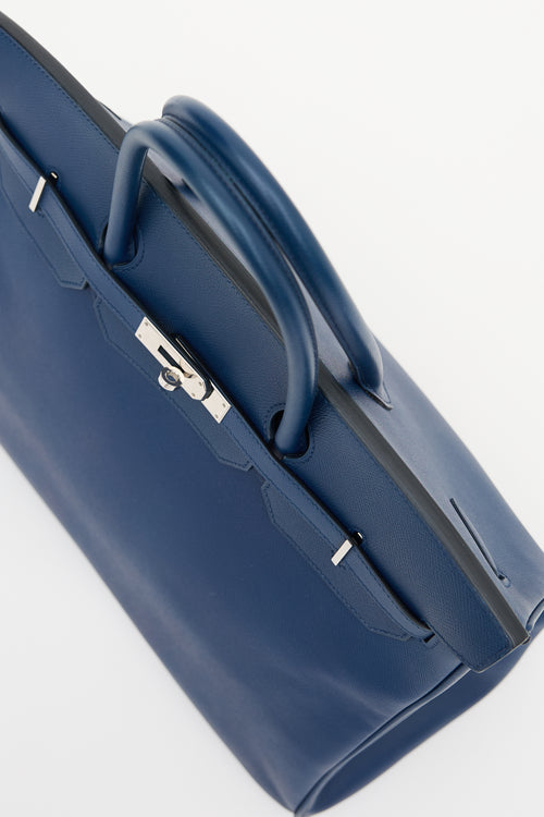 Hermès 2010 Bleu Sapphir Epsom Birkin 40 Bag