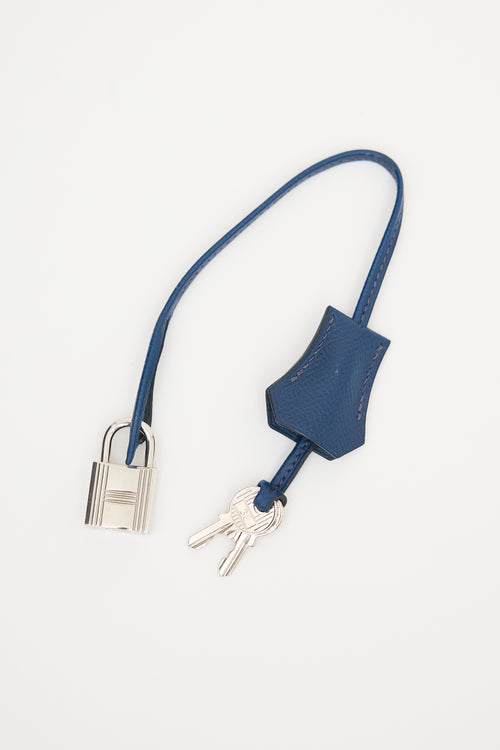 Hermès 2010 Bleu Sapphir Epsom Birkin 40 Bag