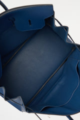 Hermès 2010 Bleu Sapphir Epsom Birkin 40 Bag