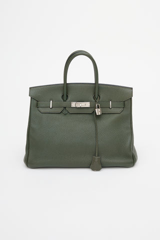Hermès 2010 Olive Togo Birkin 35 Bag