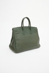 Hermès 2010 Olive Togo Birkin 35 Bag