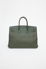 Hermès 2010 Olive Togo Birkin 35 Bag