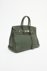 Hermès 2010 Olive Togo Birkin 35 Bag