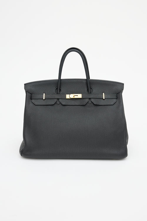 Hermès 2013 Noir Togo Birkin 40 Bag
