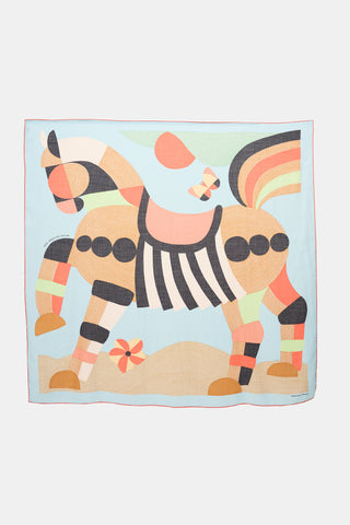 Hermès Cashmere Mon Premier Galop 140 Shawl