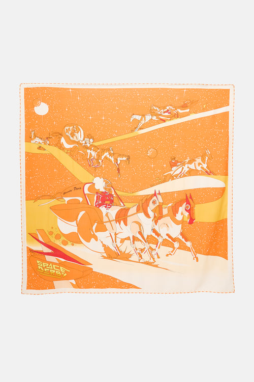 Hermès Cashmere & Silk Space Derby 130 Scarf