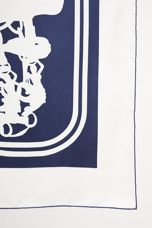 Hermès Silk Jacquard Brides De Gala 90 Scarf