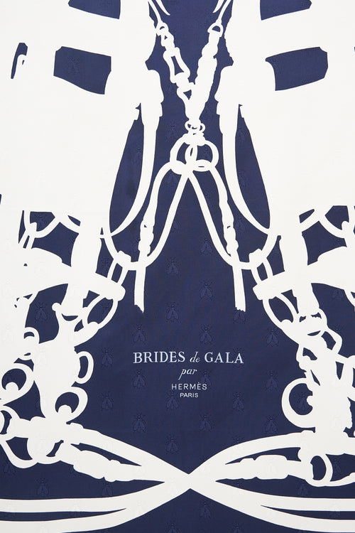 Hermès Silk Jacquard Brides De Gala 90 Scarf