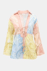Hermant & Nandita Linen Paisley Blouse