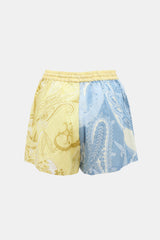 Hermant & Nandita Linen Paisley Shorts