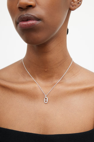 Hermès 18K White Gold & Diamond Farandole Pendant Necklace