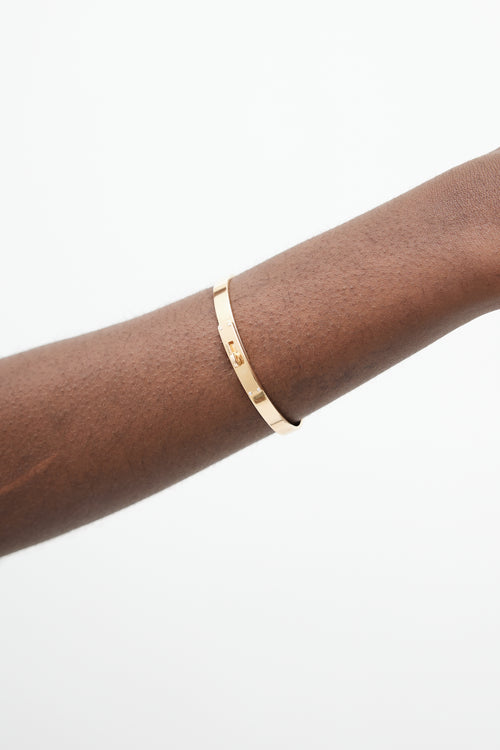 Hermès 18k Gold Kelly Bracelet