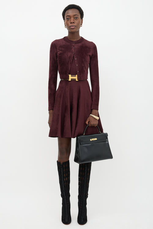 Hermès 1964 Noir Box Kelly Retourne 32 Bag