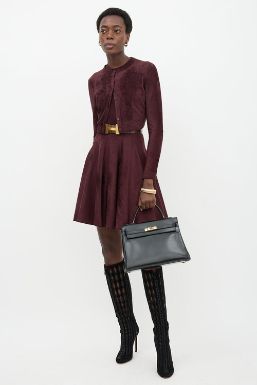 Hermès 1964 Noir Box Kelly Retourne 32 Bag