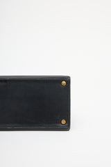 Hermès 1970 Noir Box Kelly Sellier 28 Bag