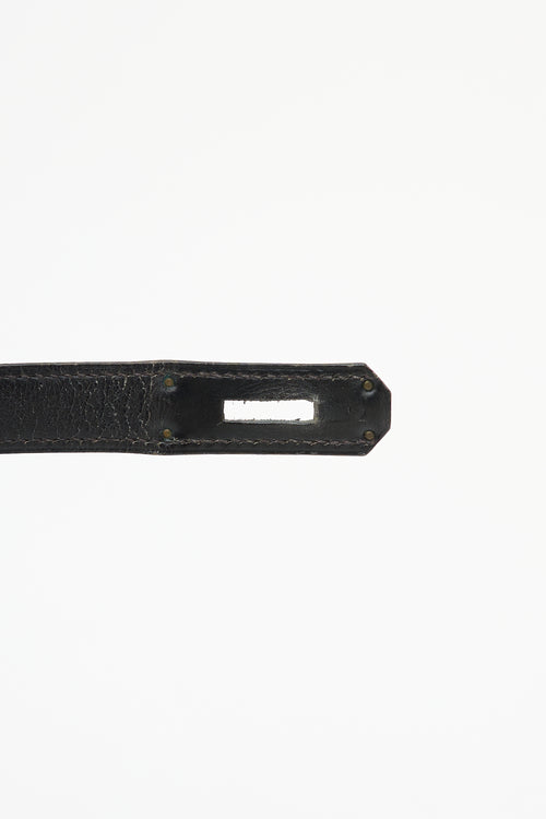 Hermès 1970 Noir Box Kelly Sellier 28 Bag