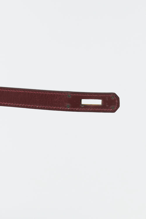 Hermès 1975 Rouge H Box Kelly Retourne 35 Bag
