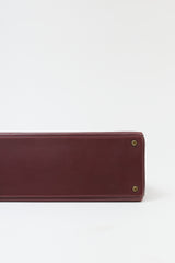 Hermès 1975 Rouge H Box Kelly Retourne 35 Bag