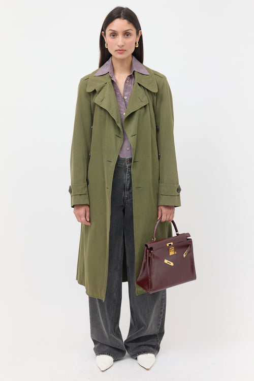 Hermès 1979 Rouge H Box Kelly Retourne 28 Bag