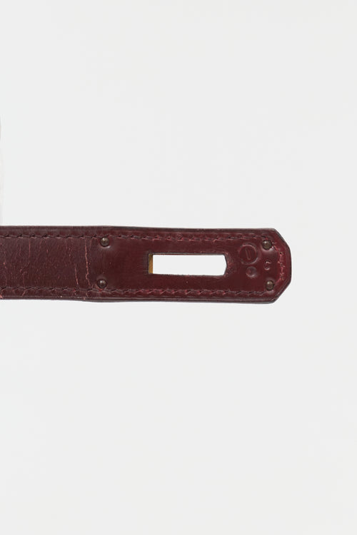 Hermès 1979 Rouge H Box Kelly Retourne 28 Bag